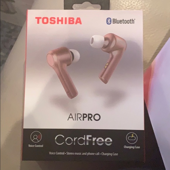 Toshiba Airpro wireless Bluetooth headphones - Picture 1 of 4